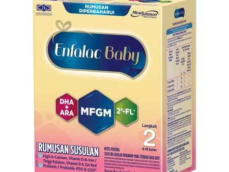 Enfalac A+ Enfalac Baby 2 -FL Step 2 with MFGM and DHA+ARA Formula MIlk 1.16kg Hot on Sale