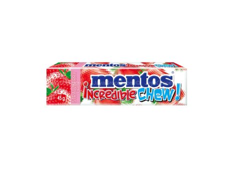 Mentos Incredible Strawberry Flavour Chew! 45g Online now