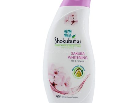 Shokubutsu Sakura Whitening Clean Fresh Shower Foam 220ml Discount