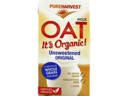 Pure Harvest Organic Unsweetened Oat Milk Original 1L Cheap