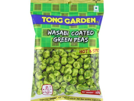 Tong Garden Hot and Spicy Wasabi Coated Green Peas 50g For Sale