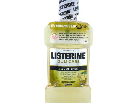 Listerine Gum Care Less Intense Herbal Ginger Mouthwash 750ml Online Hot Sale