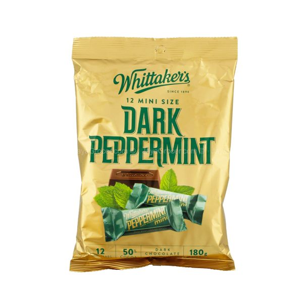 Whittaker s 12 Mini Dark Peppermint 180g Online Hot Sale