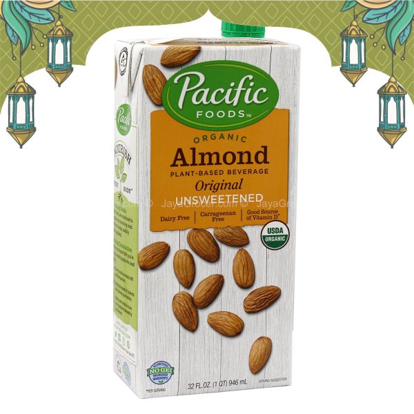 Pacific Organic Almond Milk Original Unsweetened 946ml Discount