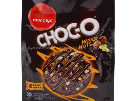 Munchy’s Choc-O Mixed Nuts Chocolate Chip Cookies 235g For Sale