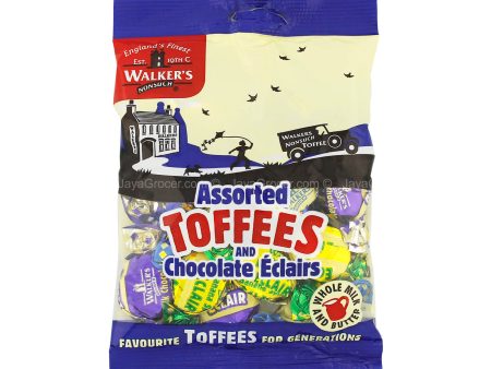 Walker’s Assorted Toffees & Chocolate Eclairs 150g For Cheap