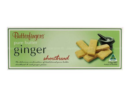 Butterfingers Ginger Pure Butter Shortbread 175g Sale