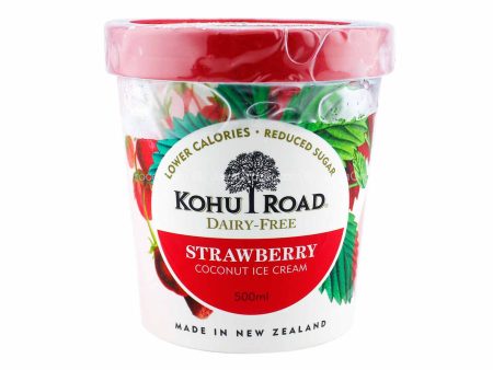 Kohu Road Dairy Free Strawberry Coconut Ice Cream 500ml on Sale