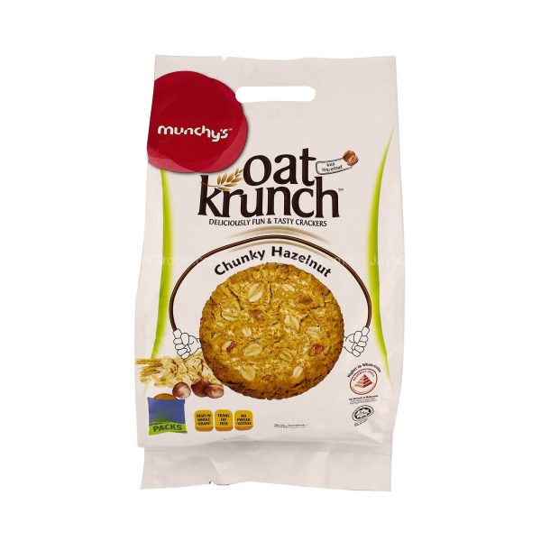 Munchy s Oat Krunch Chuncky Hazelnut Biscuits 390g on Sale