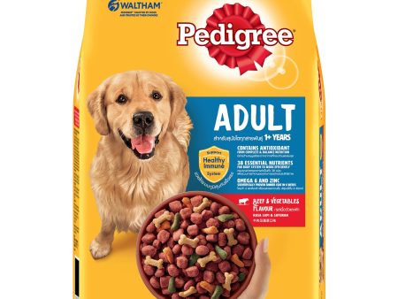 Pedigree Adult Dog Beef and Vegetable Flavored Dog Food 1.5kg For Cheap