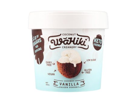 Wahiki Dairy Free Coconut Ice Cream Vanilla 480ml Online Sale