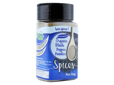 Love Earth Organic Black Pepper Powder 60g Supply