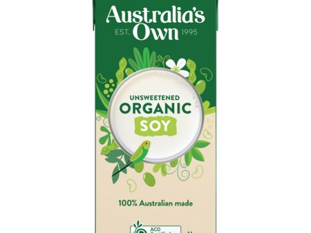 Australia s Own Organic Unsweetened Soy Milk 1L Sale