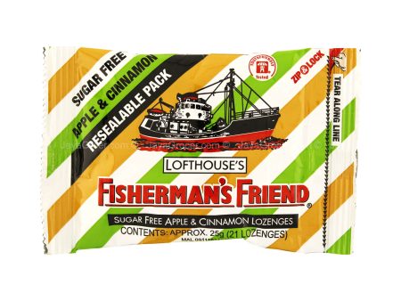 Lofthouse’s Fisherman’s Friend Sugar Free Apple & Cinnamon Lozenges 25g For Cheap