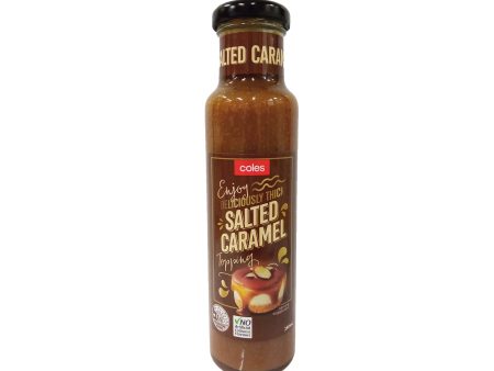 COLES TOPPINGS SALTED CARAMEL 250G For Discount