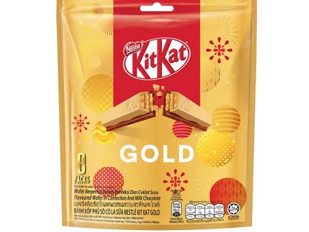 Nestle Kitkat Gold 2 Fingers Milk Chocolate Sharebag 17g x 8 For Sale