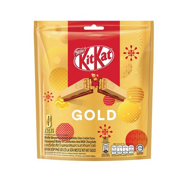 Nestle Kitkat Gold 2 Fingers Milk Chocolate Sharebag 17g x 8 For Sale