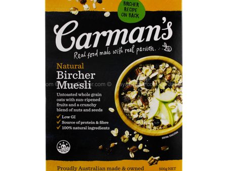 Carman’s Natural Bircher Muesli 500g For Cheap