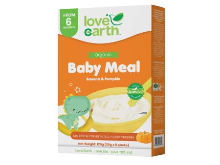 Love Earth Baby Meal Banana & Pumpkin 120g Online now