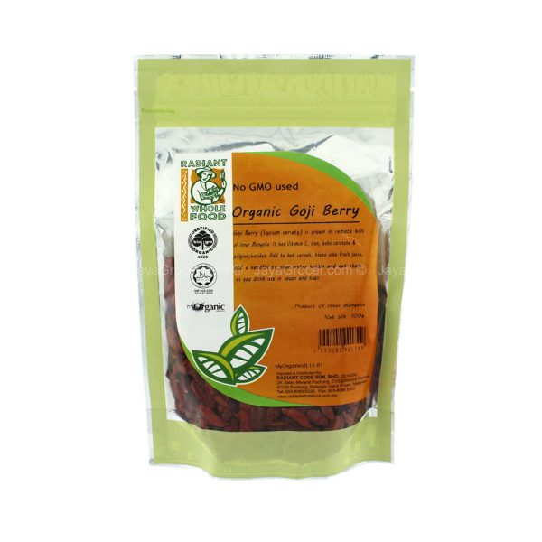 Radiant Whole Food Organic Goji Berry 100g For Cheap