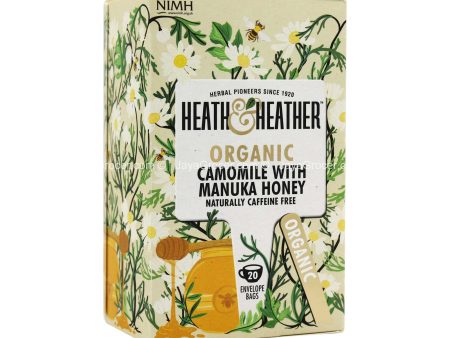 Heath & Heather Organic Camomile with Manuka Honey Tea 20pcs pack Online Sale