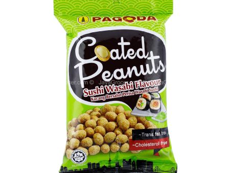 Pagoda Sushi Wasabi Flavour Coated Peanuts 65g Online now