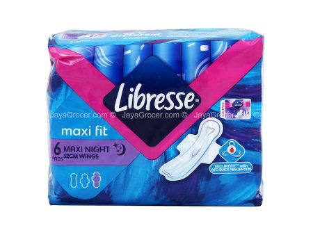 Libresse Maxi Night Secure Wings Pad 32cm x 6 Cheap