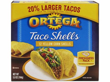 Ortega Yellow Corn Taco Shells 164g Online Hot Sale