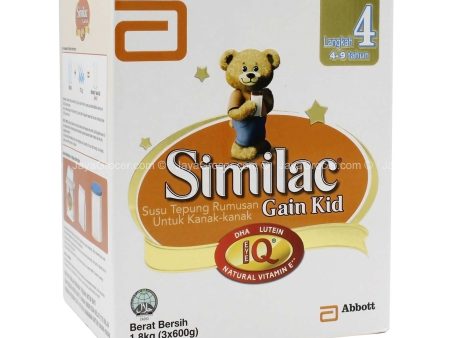 Similac Gain Kid Gold Step 4 Formula Milk Bib 600g x 3 Online Sale