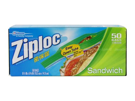 Ziploc Sandwich Bag 16.5 x 14.9cm 50pcs pack Hot on Sale