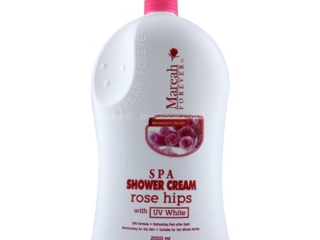 Mareah Forever Spa Rose Hips with UV White Shower Cream 2000ml For Sale