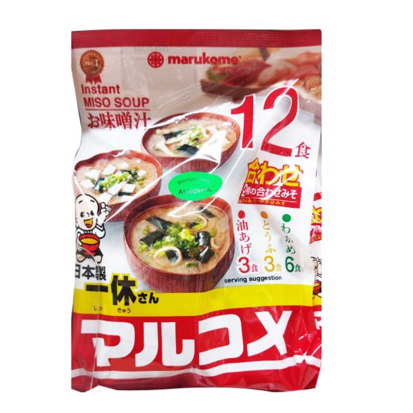 [NON-HALAL] Marukome Sokuseki Ikkyusan Instant Miso Soup 218g Sale