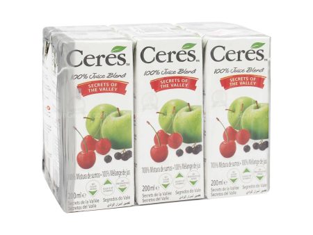 Ceres Secrets of The Valley 100% Fruit Juice 200ml x 6 Online Sale