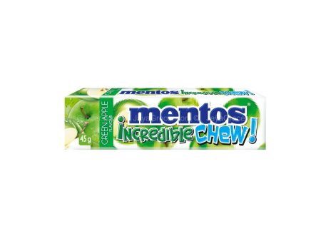 Mentos Incredible Green Apple Flavour Chew! 45g Online