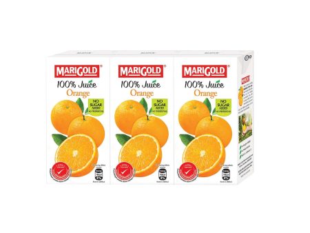 Marigold 100% Juice Orange 200ml x 3 Hot on Sale