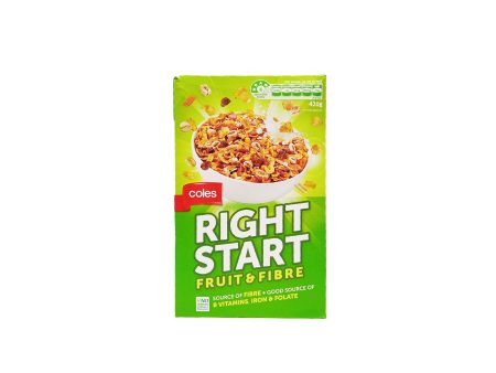 Coles Breakfast Cereal Right Start 420g Online now