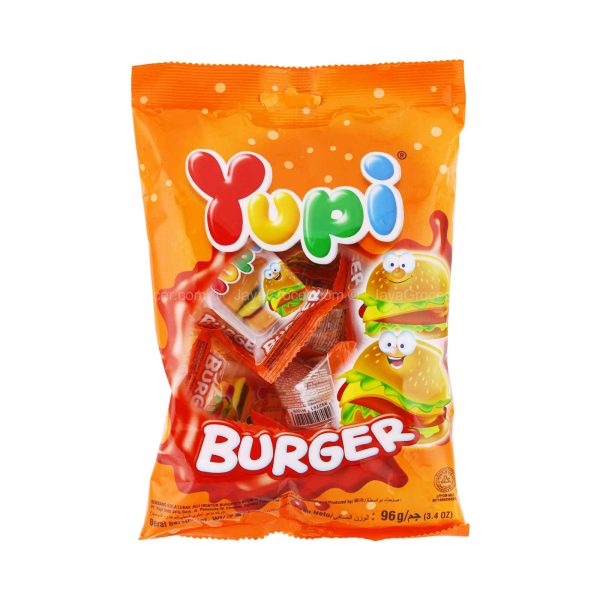 Yupi Mini Burger Bag Gummy Candy 90g Online Sale