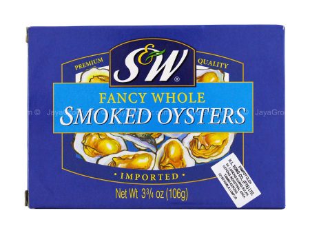 S&W Imported Fancy Whole Smoked Oysters 106g Online Hot Sale