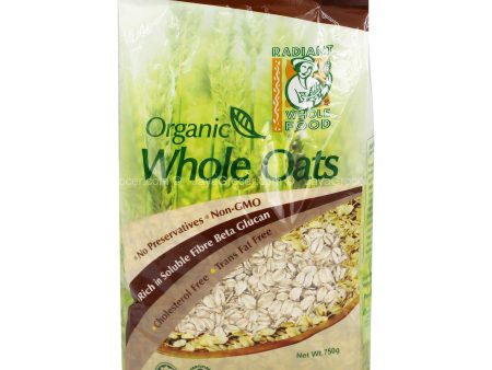 Radiant Whole Food Organic Whole Oats 750g Cheap