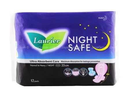 Laurier Night Safe Wing Pad 35cm x 12pads For Cheap