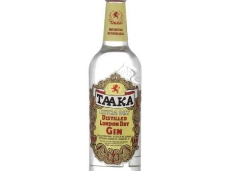 Taaka Gin Distilled London Dry 80 Proof - 750ML Hot on Sale